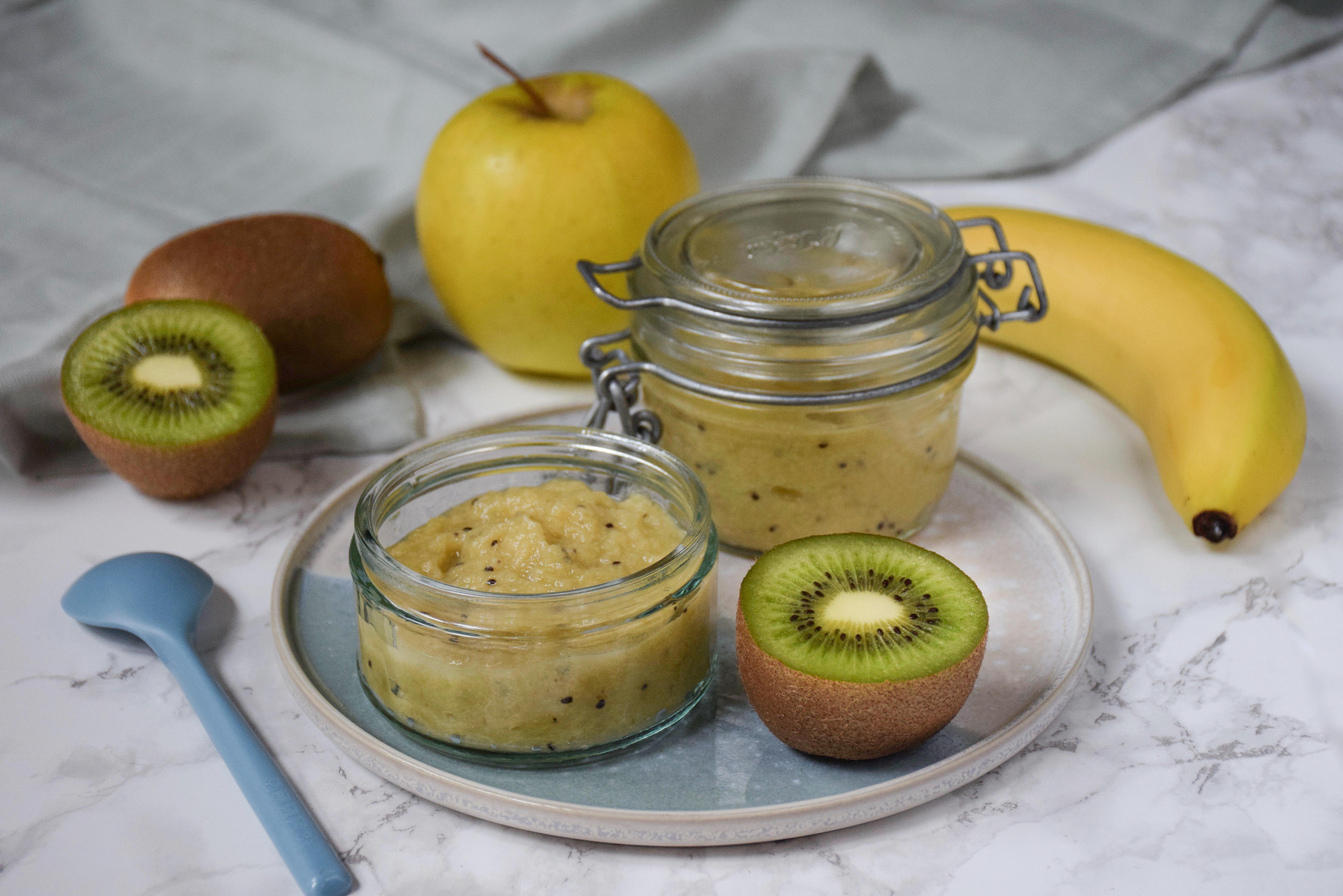 Compote pomme-banane-kiwi Compote pomme-banane-kiwi